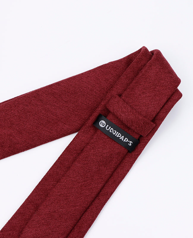 Gravata Vermelho n°1 Homem em Efeito Veludo «Simon»