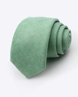 Gravata Verde n°2 Homem em Efeito Veludo «Simon»