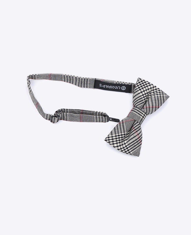 Laço Tartan Cinzento n°3 Criança em Algodão «Marcel»
