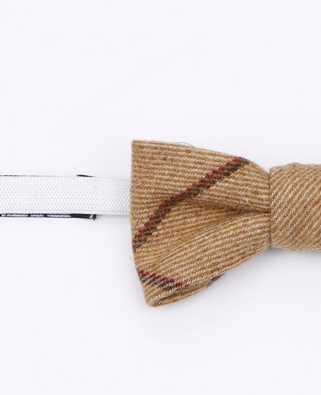 Laço Tartan Castanho n°1 Criança em Lã | Nobert - Unipap's