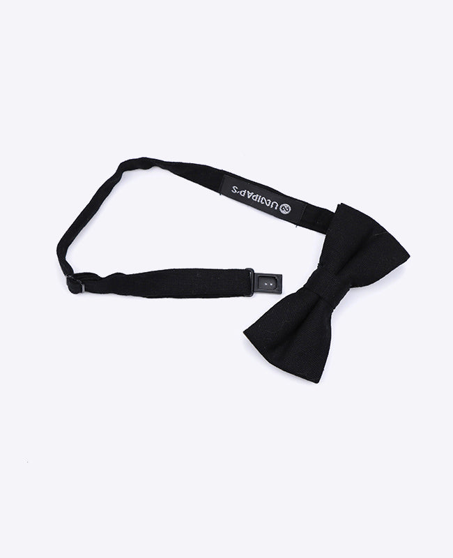 Noeud Papillon Noir Enfant en Lin | Basile - Unipap's