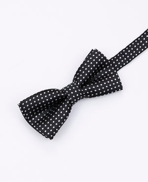 Noeud Papillon Noir n°2 à Pois Enfant en Polyester | Louis - Unipap's