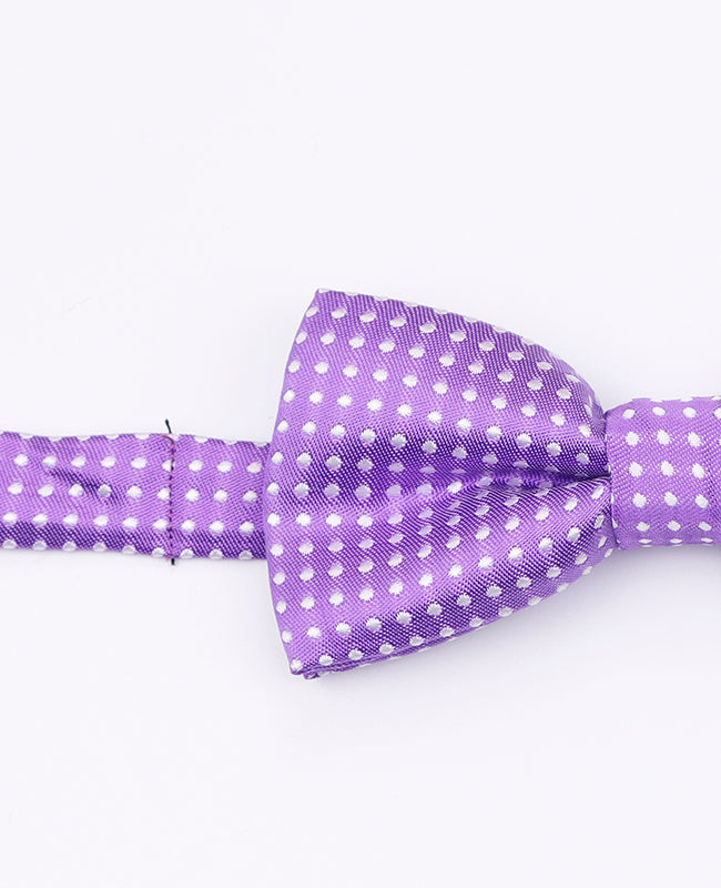 Laço Violeta n°1 Com Bolinhas Criança em Poliéster | Louis - Unipap's
