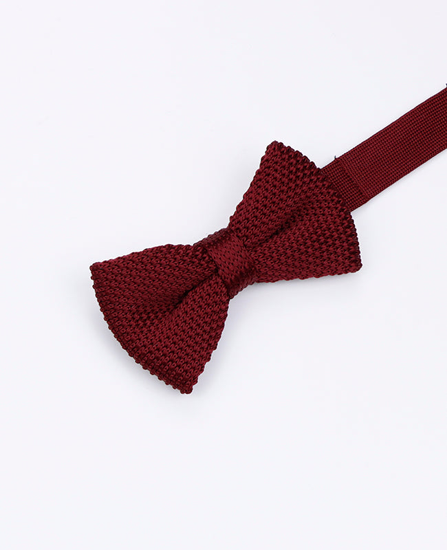 Noeud Papillon Rouge n°1 Enfant en Tricot «Léon»