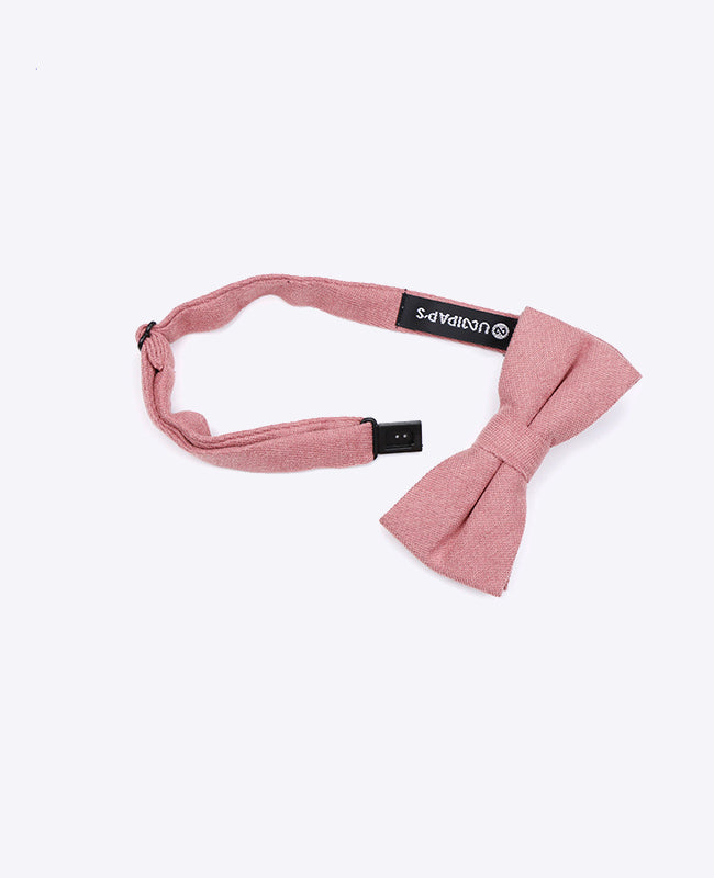Laço Rosa n°2 Criança em Efeito Veludo «Simon»