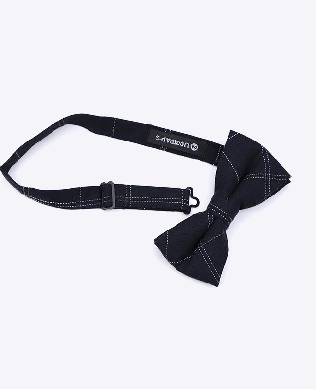 Laço Tartan Preto n°1 Homem em Algodão | Marcel - Unipap's