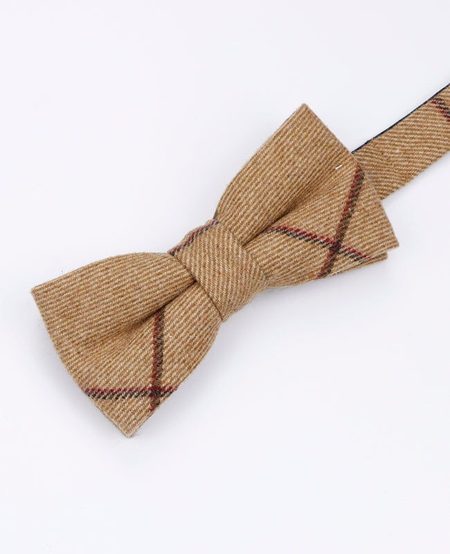 Laço Tartan Castanho n°1 Homem em Lã | Nobert - Unipap's