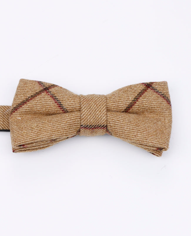 Laço Tartan Castanho n°1 Homem em Lã | Nobert - Unipap's