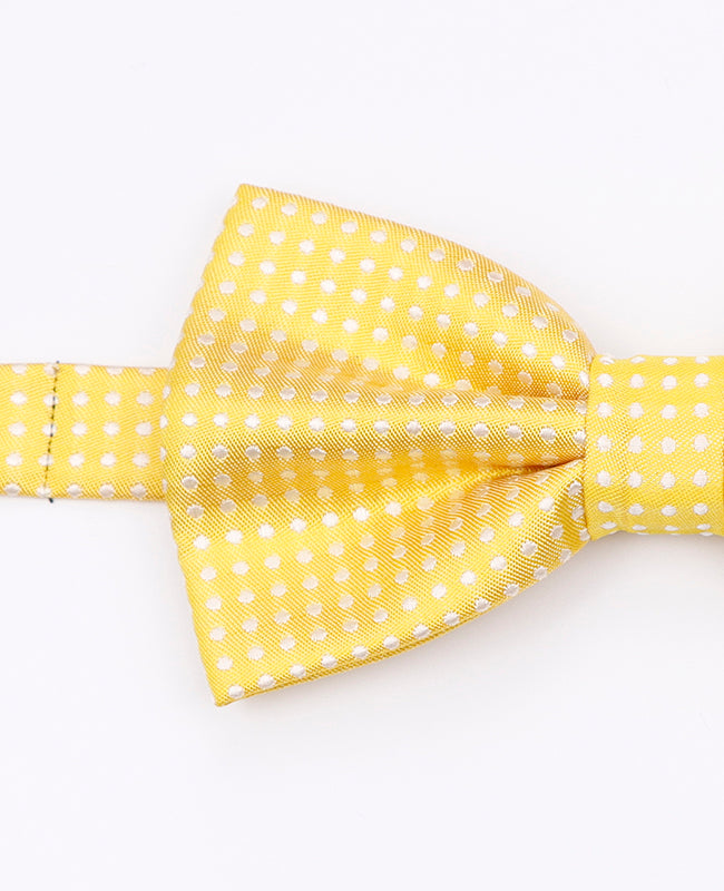 Laço Amarelo n°1 Com Bolinhas Homem em Poliéster | Louis - Unipap's