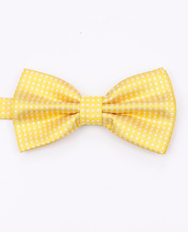 Laço Amarelo n°1 Com Bolinhas Homem em Poliéster | Louis - Unipap's