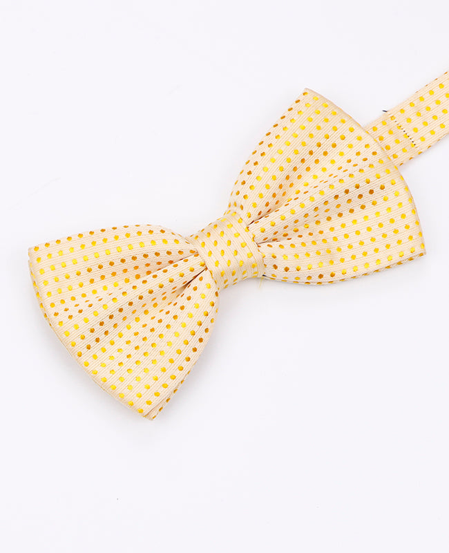 Laço Amarelo n°2 Com Bolinhas Homem em Poliéster | Louis - Unipap's