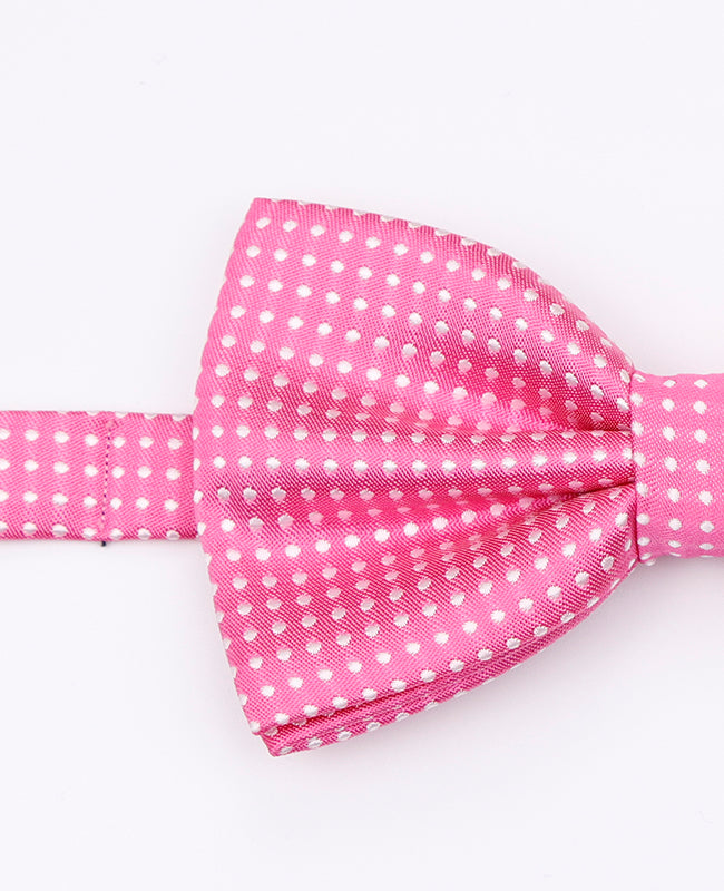Laço Rosa n°2 Com Bolinhas Homem em Poliéster | Louis - Unipap's