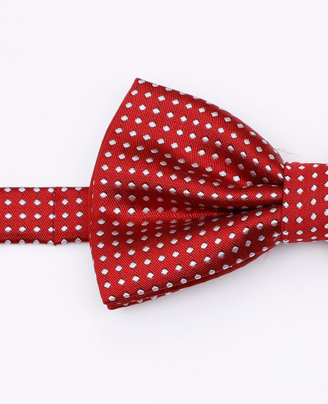 Laço Vermelho n°2 Com Bolinhas Homem em Poliéster | Louis - Unipap's
