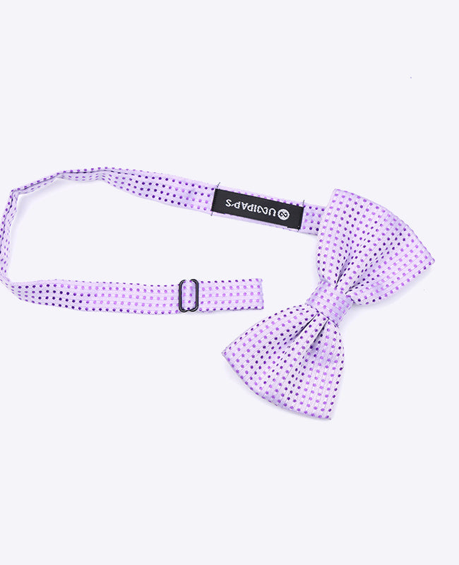 Laço Violeta n°2 Com Bolinhas Homem em Poliéster | Louis - Unipap's
