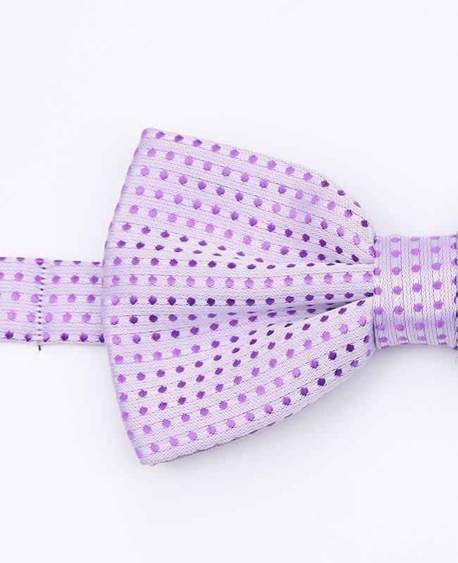 Laço Violeta n°2 Com Bolinhas Homem em Poliéster | Louis - Unipap's