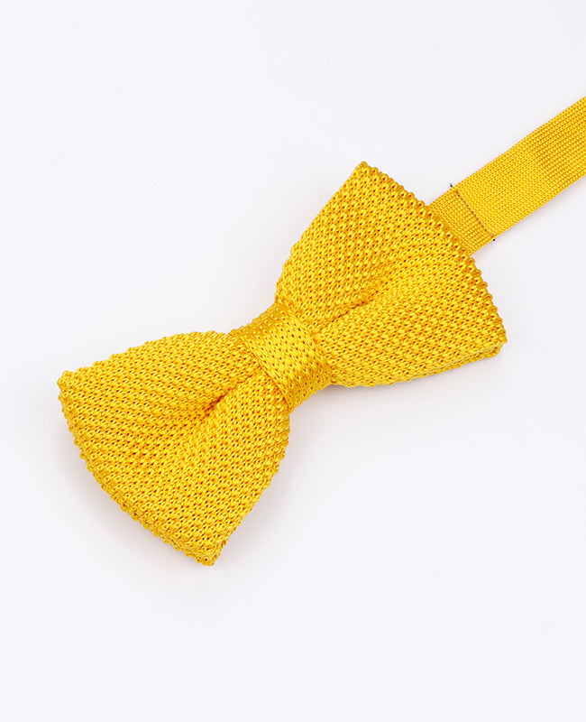 Laço Amarelo Homem em Malha «Léon»