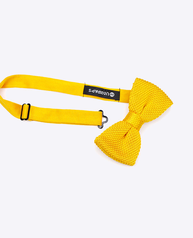 Laço Amarelo Homem em Malha «Léon»