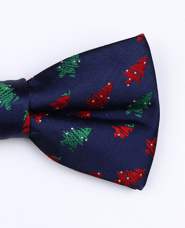 Laço de Natal Azul n°2 Homem em Poliéster «Christmas»