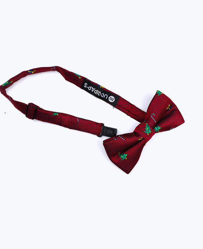 Laço de Natal Vermelho n°1 Criança em Poliéster «Christmas»