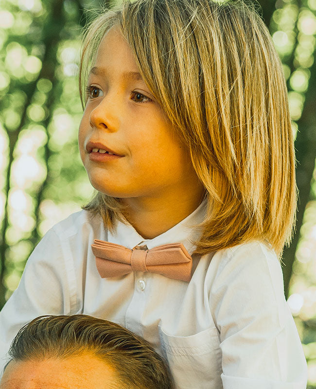 Noeuds Papillon Rose n°3 Père & Fils en Coton «Edgard»