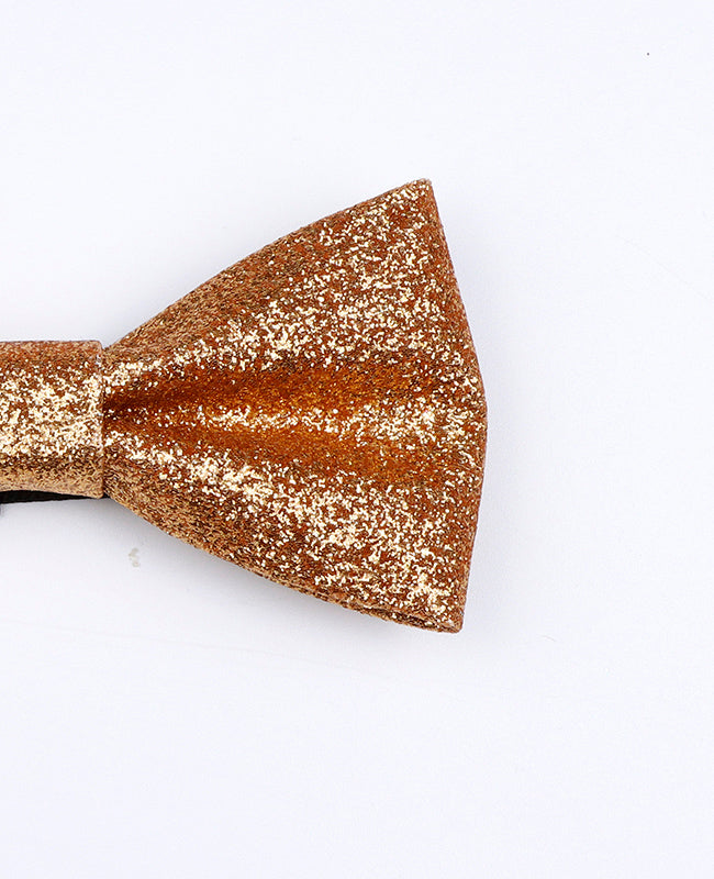 Noeud Papillon à Paillette Doré n°2 Enfant en Polyester «Olive»