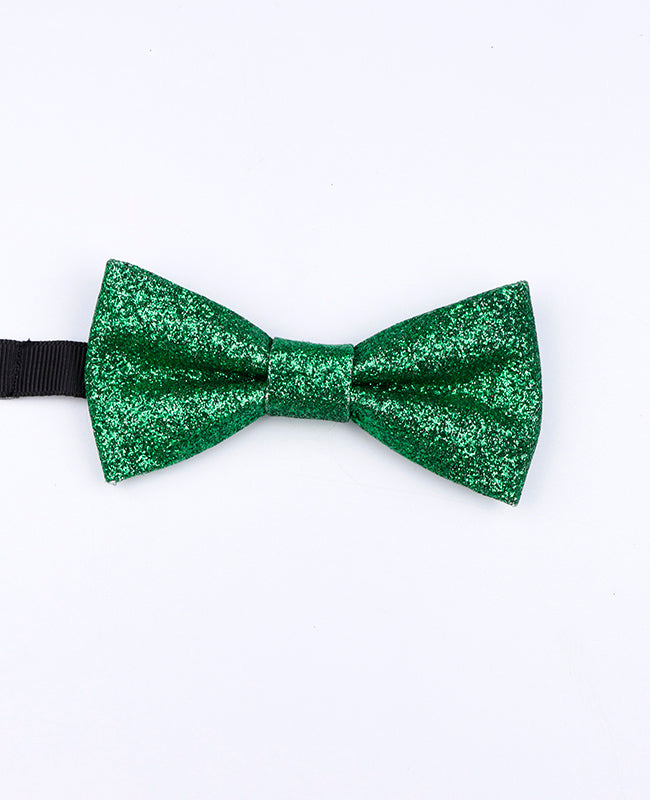 Laço de Brilho Verde n°1 Criança em Poliéster «Olive»