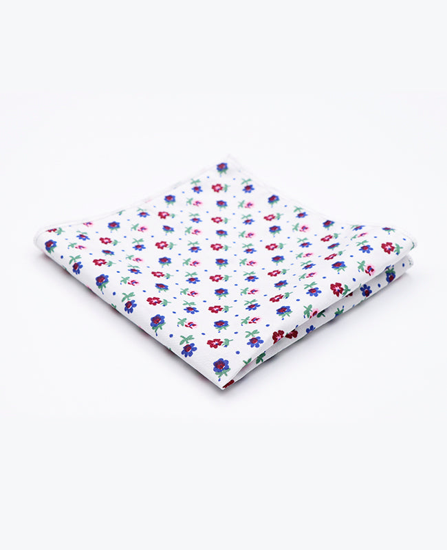 Lenço de bolso Liberty Branco n°1 em Algodão | Gaspard - Unipap's