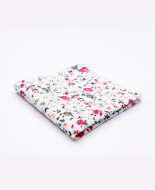 Lenço de bolso Liberty Branco n°2 em Algodão | Charles - Unipap's