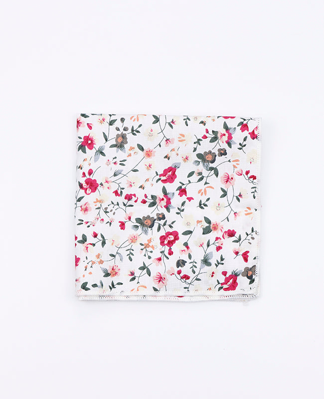 Lenço de bolso Liberty Branco n°2 em Algodão | Charles - Unipap's