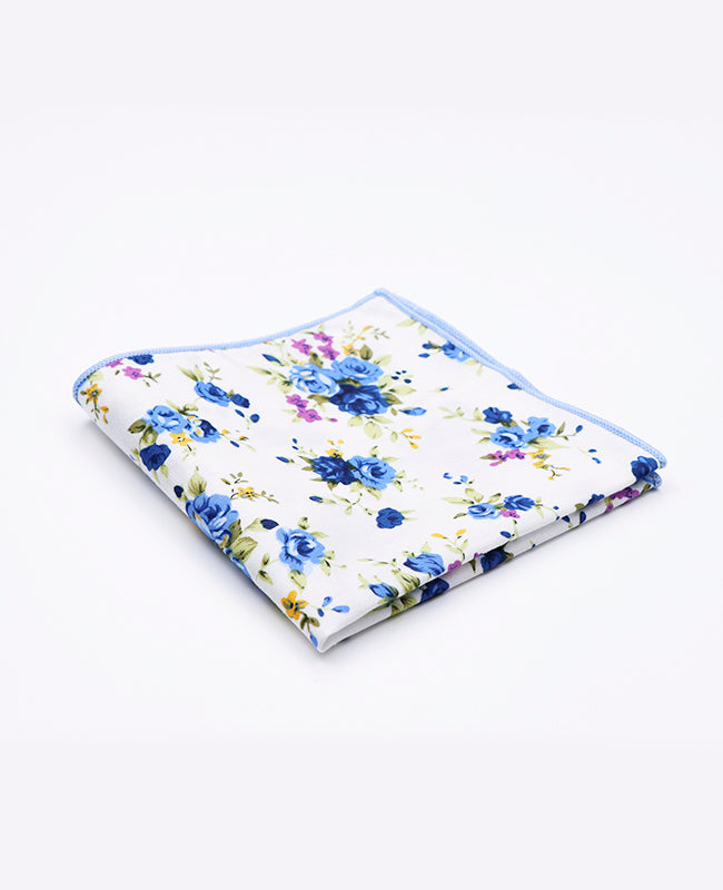 Lenço de bolso Liberty Branco n°3 em Algodão | Charles - Unipap's