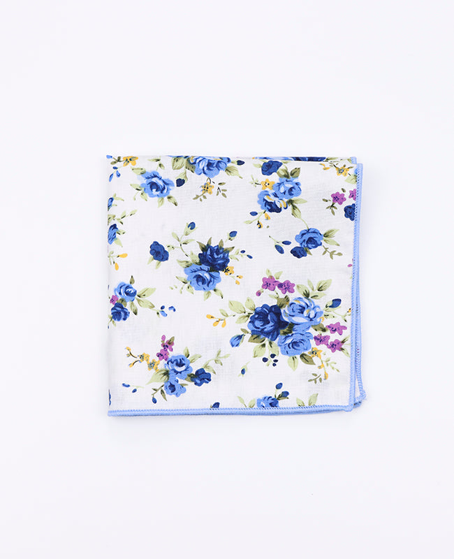 Lenço de bolso Liberty Branco n°3 em Algodão | Charles - Unipap's