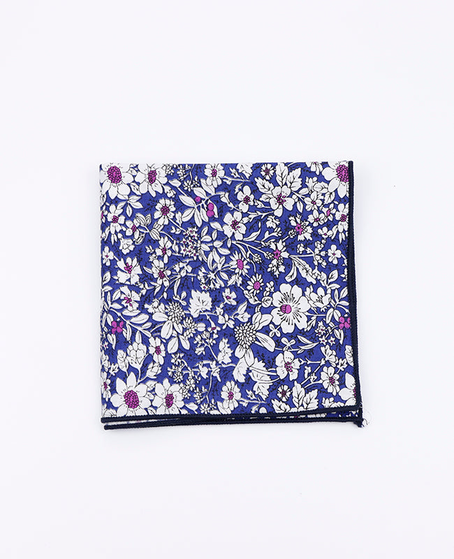 Lenço de bolso Liberty Azul n°1 em Algodão | Clovis - Unipap's