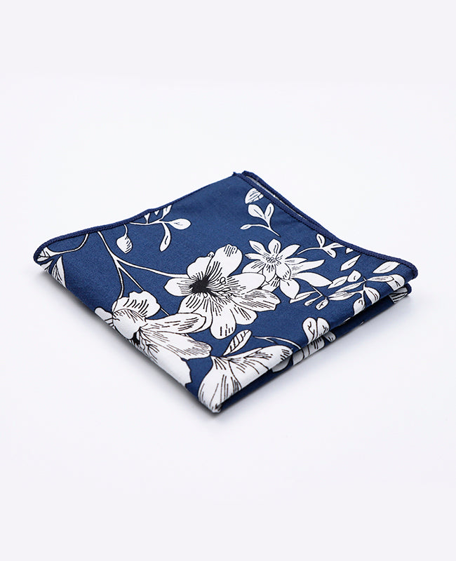Lenço de bolso Liberty Azul n°2 em Algodão | Clovis - Unipap's