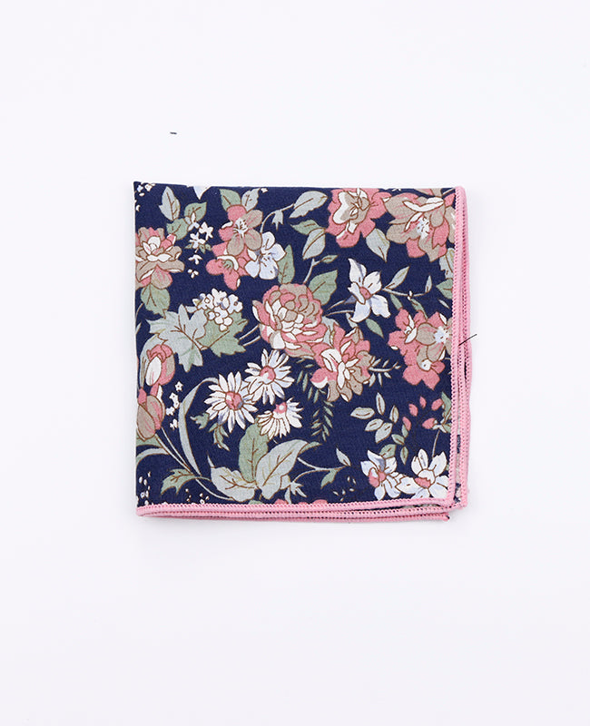 Lenço de bolso Liberty Azul n°3 em Algodão | Charles - Unipap's