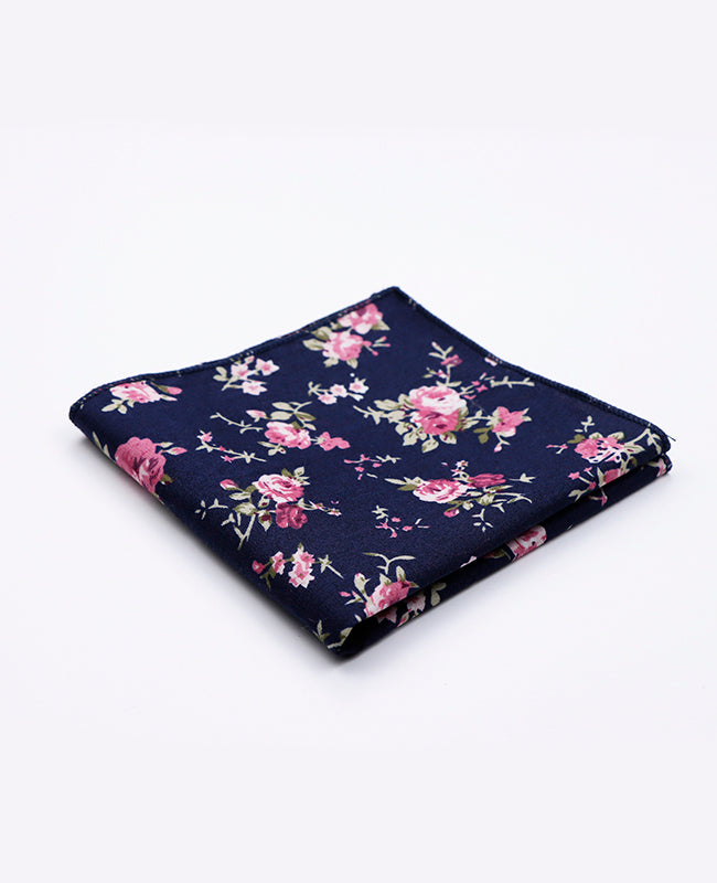 Lenço de bolso Liberty Azul n°4 em Algodão | Charles - Unipap's