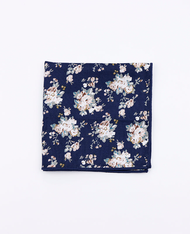 Lenço de bolso Liberty Azul n°5 em Algodão | Charles - Unipap's