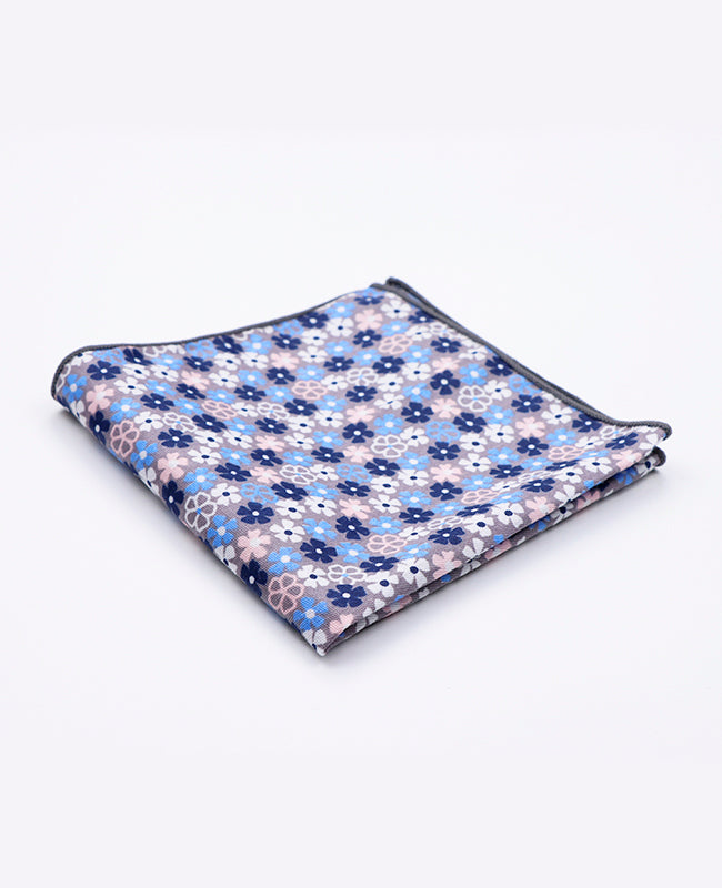Lenço de bolso Liberty Azul n°5 em Algodão | Gaspard - Unipap's