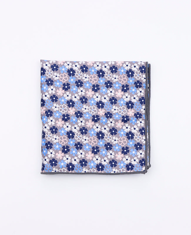 Lenço de bolso Liberty Azul n°5 em Algodão | Gaspard - Unipap's