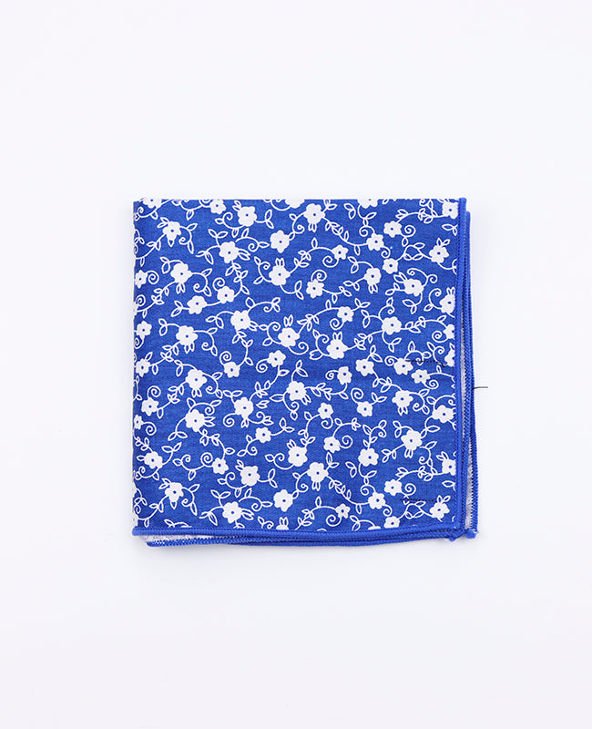 Lenço de bolso Liberty Azul n°6 em Algodão | Gaspard - Unipap's