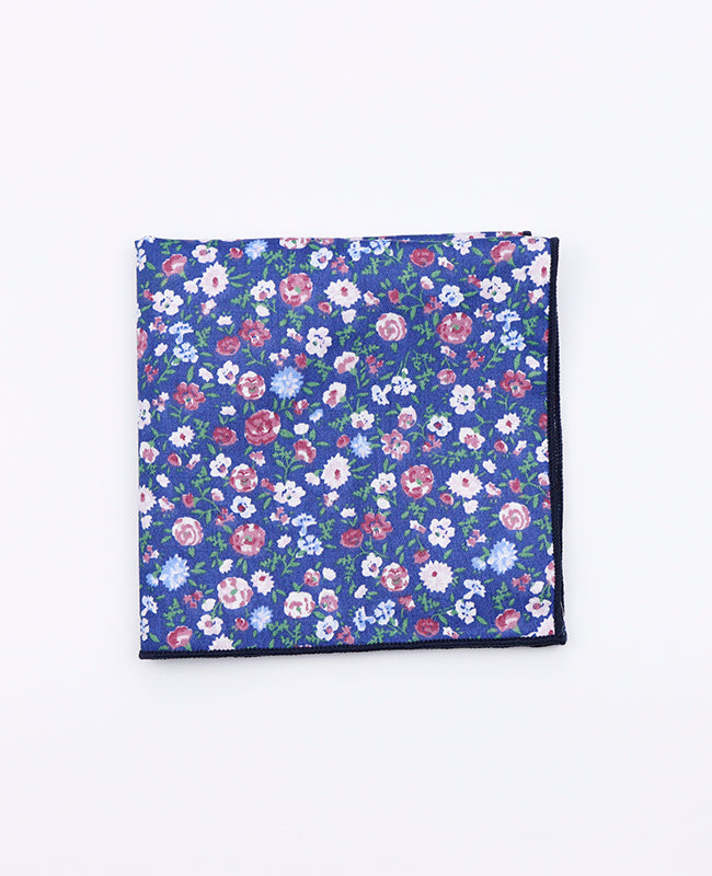 Lenço de bolso Liberty Azul n°7 em Algodão | Gaspard - Unipap's