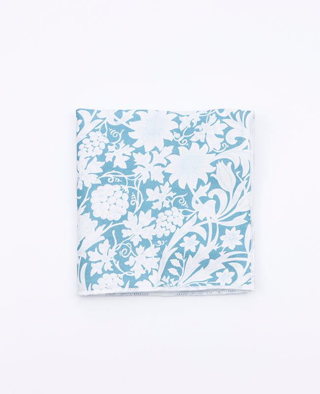 Lenço de bolso Liberty Azul n°9 em Algodão | Gaspard - Unipap's