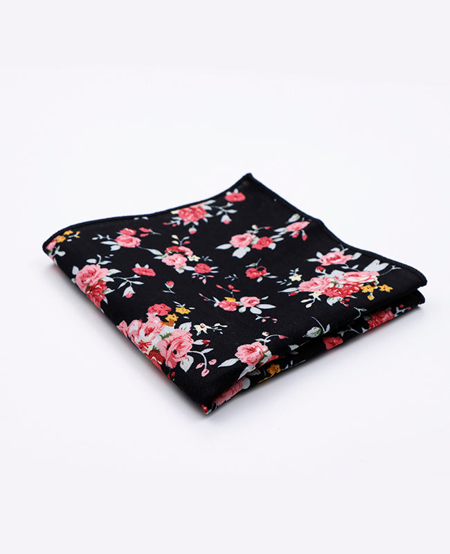 Lenço de bolso Liberty Preto n°1 em Algodão | Charles - Unipap's