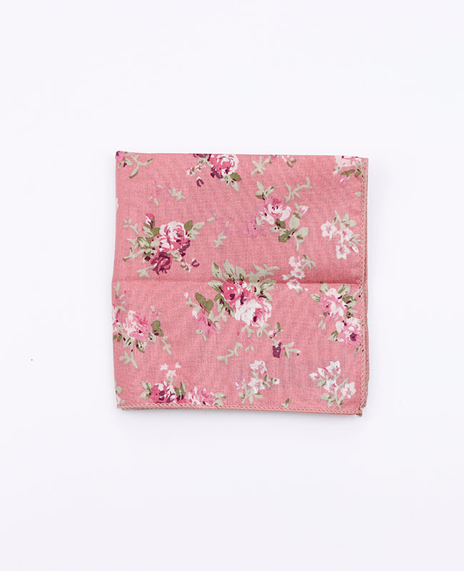 Lenço de bolso Liberty Rosa em Algodão | Charles - Unipap's