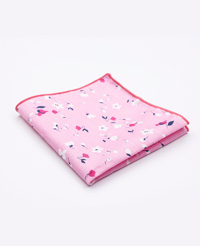 Lenço de bolso Liberty Rosa n°2 em Algodão | Gaspard - Unipap's