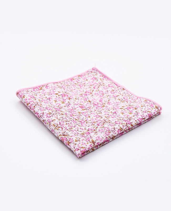 Lenço de bolso Liberty Rosa n°4 em Algodão | Gaspard - Unipap's
