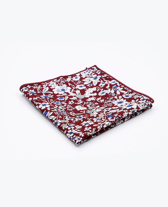 Lenço de bolso Liberty Vermelho n°1 em Algodão | Clovis - Unipap's