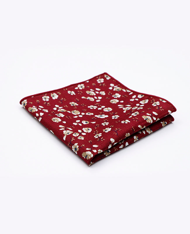 Lenço de bolso Liberty Vermelho n°1 em Algodão | Gaspard - Unipap's