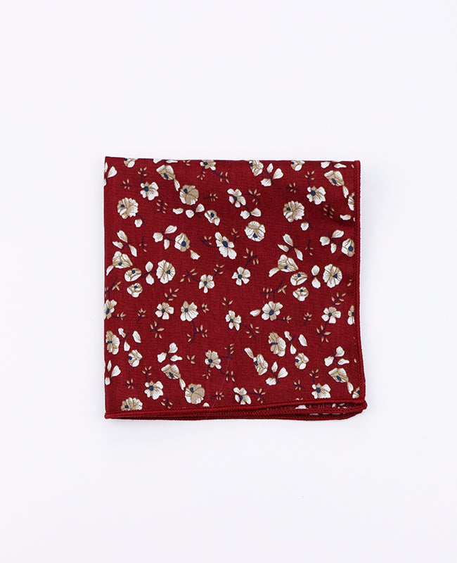 Lenço de bolso Liberty Vermelho n°1 em Algodão | Gaspard - Unipap's