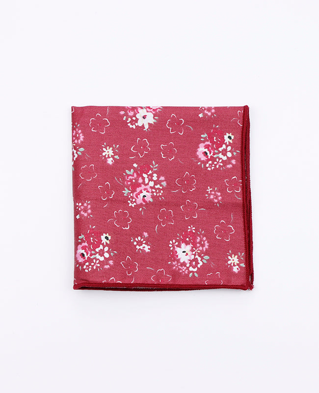 Lenço de bolso Liberty Vermelho n°2 em Algodão | Gaspard - Unipap's