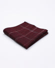 Lenço de bolso Tartan Vermelho em Algodão | Marcel - Unipap's